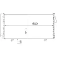 MAHLE AC 718 000S A/C-Kondensator für SUBARU