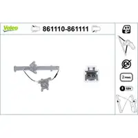 VALEO 861110 Fensterhebersystem ohneKomfort RL