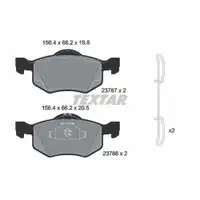 Bremsbelagsatz Scheibenbremse Textar 2378704 für Ford Vorderachse