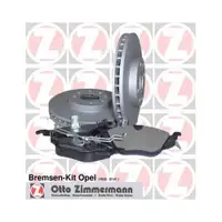 ZIMMERMANN 640.4208.00 Bremsscheiben 2 Stück für OPEL
