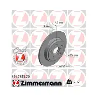 Zimmermann 590.2813.20 Bremsscheiben 2 Stück TOYOTA