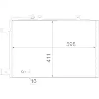 MAHLE AC 370 000S A/C-Kondensator für MERCEDES-BENZ