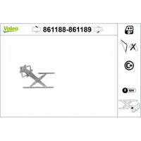VALEO 861188 Fensterheber nur mitKomfort FL