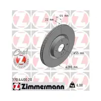 ZIMMERMANN 370.4400.20 BS MAZDA/FIAT Coat Z