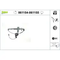 Fensterheber Valeo 861154 für Toyota Vorne Links