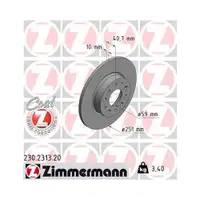 Zimmermann 230.2313.20 Bremsscheiben 2 Stück FIAT
