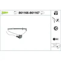 Fensterheber Valeo 861166 für Toyota Hinten Links