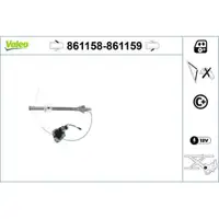 Fensterheber Valeo 861158 für Toyota Vorne Links
