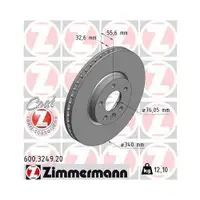 Zimmermann 600.3249.20 Bremsscheiben 2 Stück VW