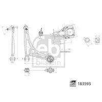 FEBI BILSTEIN 183593 Querlenker für KIA, HYUNDAI