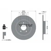 TEXTAR 92267403 Bremsscheiben 2 Stück MITSUBISHI