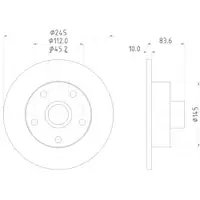 Mintex MDC830 Bremsscheiben 2 Stück AUDI