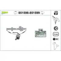 VALEO 851598 FensterheberHONDA CIVIC VI Break95>01 VL