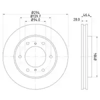 Mintex MDC1960 Bremsscheiben 2 Stück MITSUBISHI