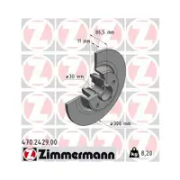 Zimmermann 470.2429.00 Bremsscheiben 2 Stück RENAULT