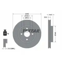 TEXTAR 92166803 Bremsscheiben 2 Stück vorne MAZDA