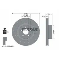 TEXTAR 92099205 Bremsscheiben 2 Stück vorne für MERCEDES-BENZ