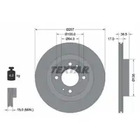 TEXTAR 92282503 Bremsscheiben 2 Stück vorne CITROËN