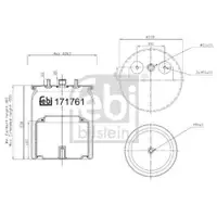 FEBI BILSTEIN 171761 Luftfederbalg für DAF