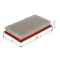 Luftfilter Bosch F 026 400 686 für Fiat für Jeep