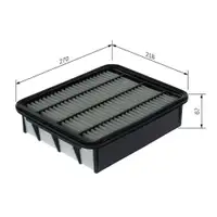 Luftfilter Bosch F 026 400 740 für Toyota