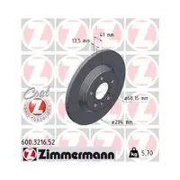 Original Zimmermann 600.3216.52 Bremsscheiben 2 Stück für VW