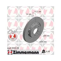 Zimmermann 440.3122.20 Bremsscheiben 2 Stück MITSUBISHI