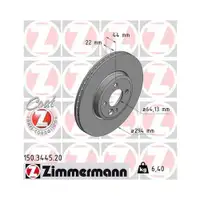 ZIMMERMANN 150.3445.20 Bremsscheiben 2 Stück MINI