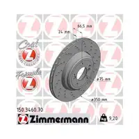 Original ZIMMERMANN 150.3460.70 Bremsscheiben 2 Stück für BMW