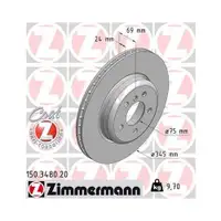 Zimmermann 150.3480.20 Bremsscheiben 2 Stück BMW