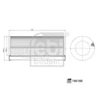 Luftfilter Febi Bilstein 186188 für Mercedes Benz für Mercedes Benz