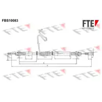 Seilzug Feststellbremse Fte 9250374 für Ford Hinten Links