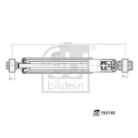 FEBI BILSTEIN 193140 Stoßdämpfer für NISSAN