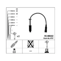 NGK 0757 Zündleitungssatz RC-MB222 für MERCEDES-BENZ, SSANGYONG