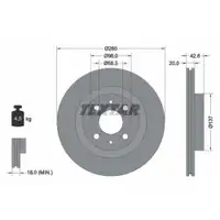 TEXTAR 92112100 Bremsscheiben 2 Stück vorne LADA