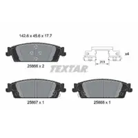 Bremsbelagsatz Scheibenbremse Textar 2586601 Q+ für Chevrolet Hinterachse