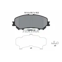 Textar Bremsenset Bremsscheiben Ø296 belüftet Bremsbeläge vorn Nissan Qashqai