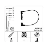 NGK 0808 Zündleitungssatz RC-OP438 für OPEL
