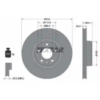 TEXTAR 92132205 Bremsscheiben 2 Stück vorne AUDI