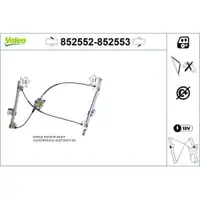 VALEO 852552 Fensterheber Vorne/Links AUDI
