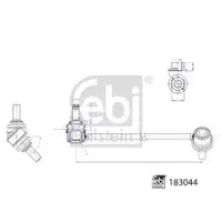FEBI BILSTEIN 183044 Verbindungsstange für MERCEDES-BENZ