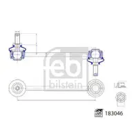 FEBI BILSTEIN 183046 Verbindungsstange für PEUGEOT, DS