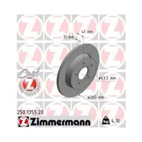 Zimmermann 250.1355.20 Bremsscheiben 2 Stück FORD