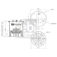 FEBI BILSTEIN 102809 Luftfederbalg für IVECO