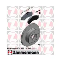 ZIMMERMANN 640.4301.00 Bremsscheiben 2 Stück für MERCEDES-BENZ VW