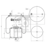 FEBI BILSTEIN 44627 Luftfederbalg für VOLVO, RENAULT