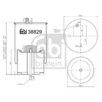 FEBI BILSTEIN 38829 Luftfederbalg für VOLVO, RENAULT