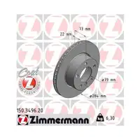 Zimmermann 150.3496.20 Bremsscheiben 2 Stück BMW
