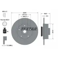 TEXTAR 92291003 Bremsscheiben 2 Stück hinten für RENAULT