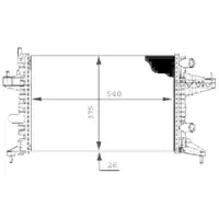 Kühler Motorkühlung Mahle CR 388 000S Behr für Opel für Vauxhall für Holden